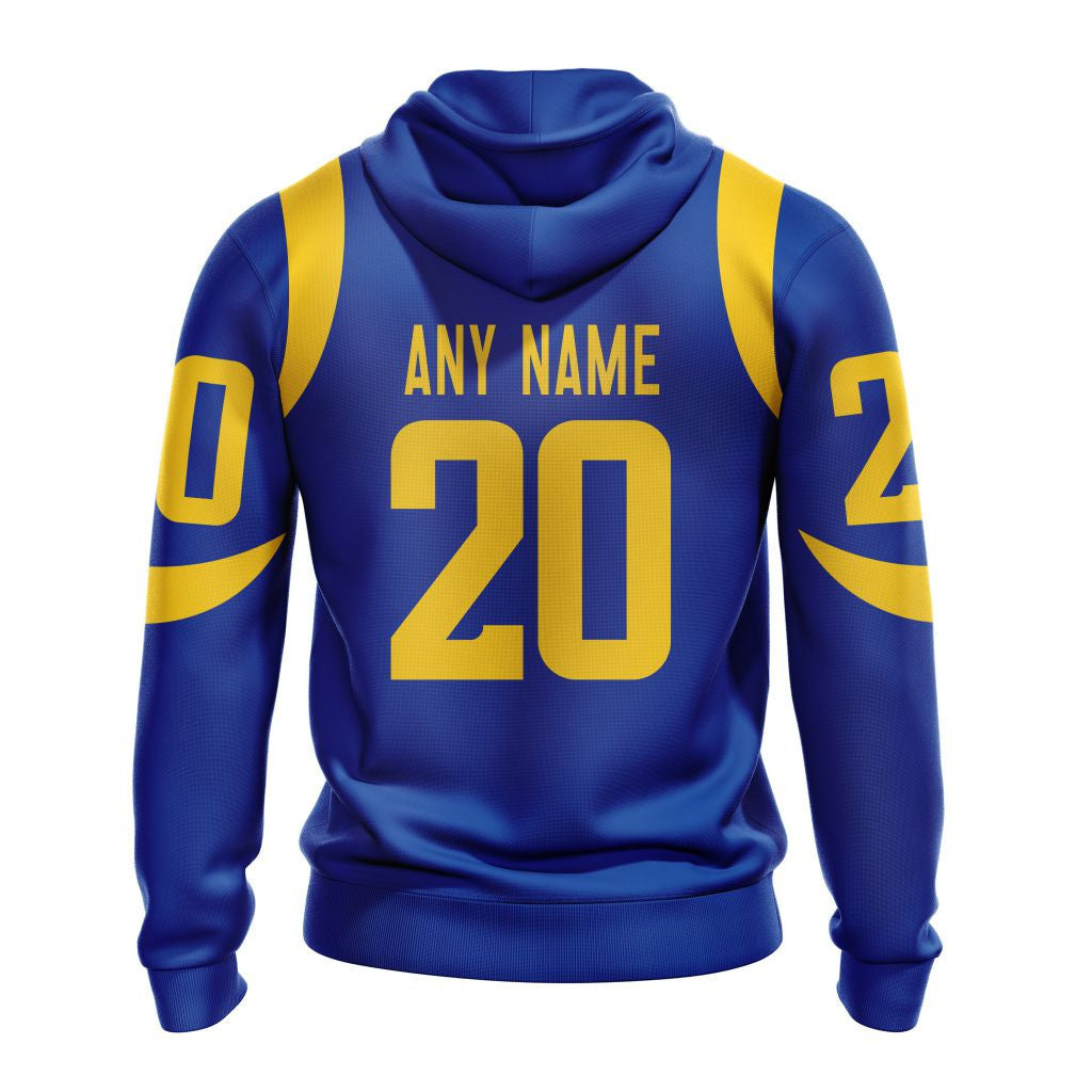 Los Angeles Rams New Hoodie Personalized Letters Number AZBTCMHD000025