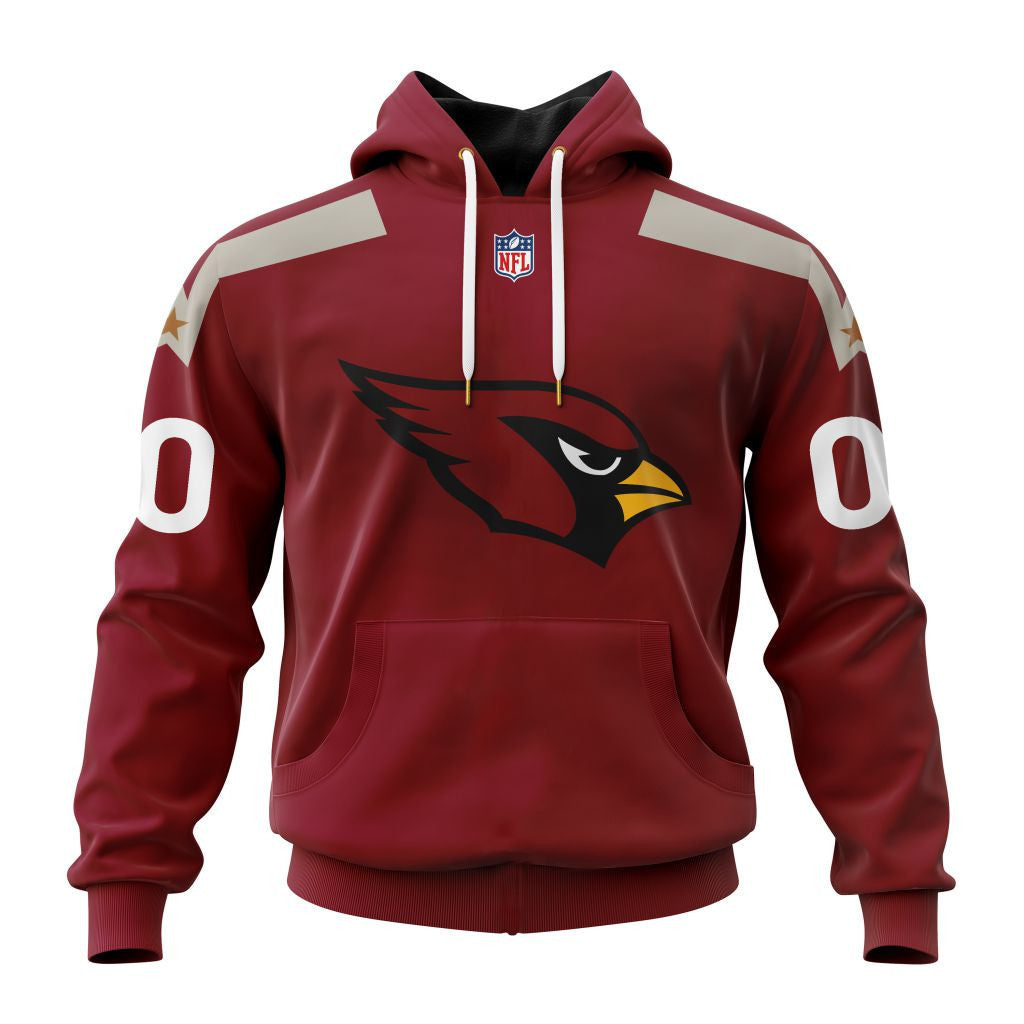 Arizona Cardinals New Hoodie Personalized Letters Number AZBTCMHD000046