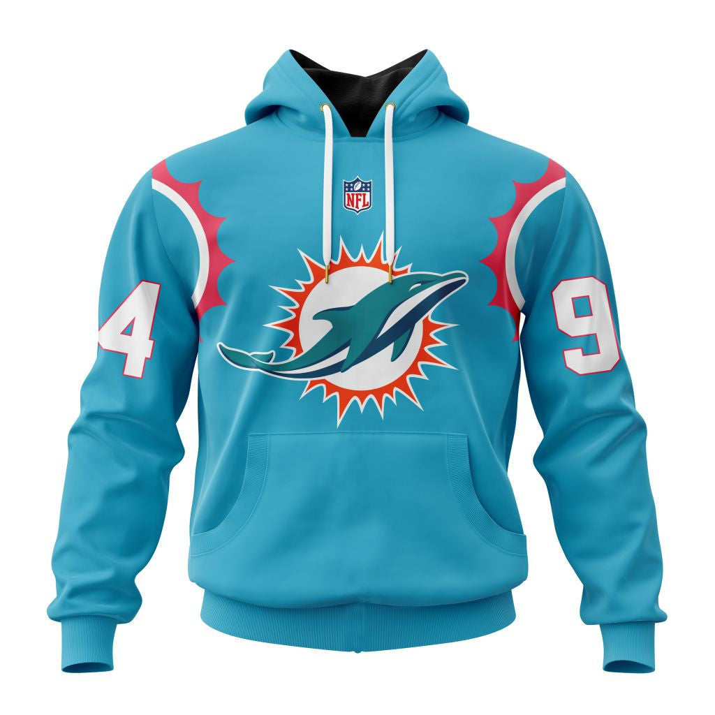 Miami Dolphins New Hoodie Personalized Letters Number AZBTCMHD000092