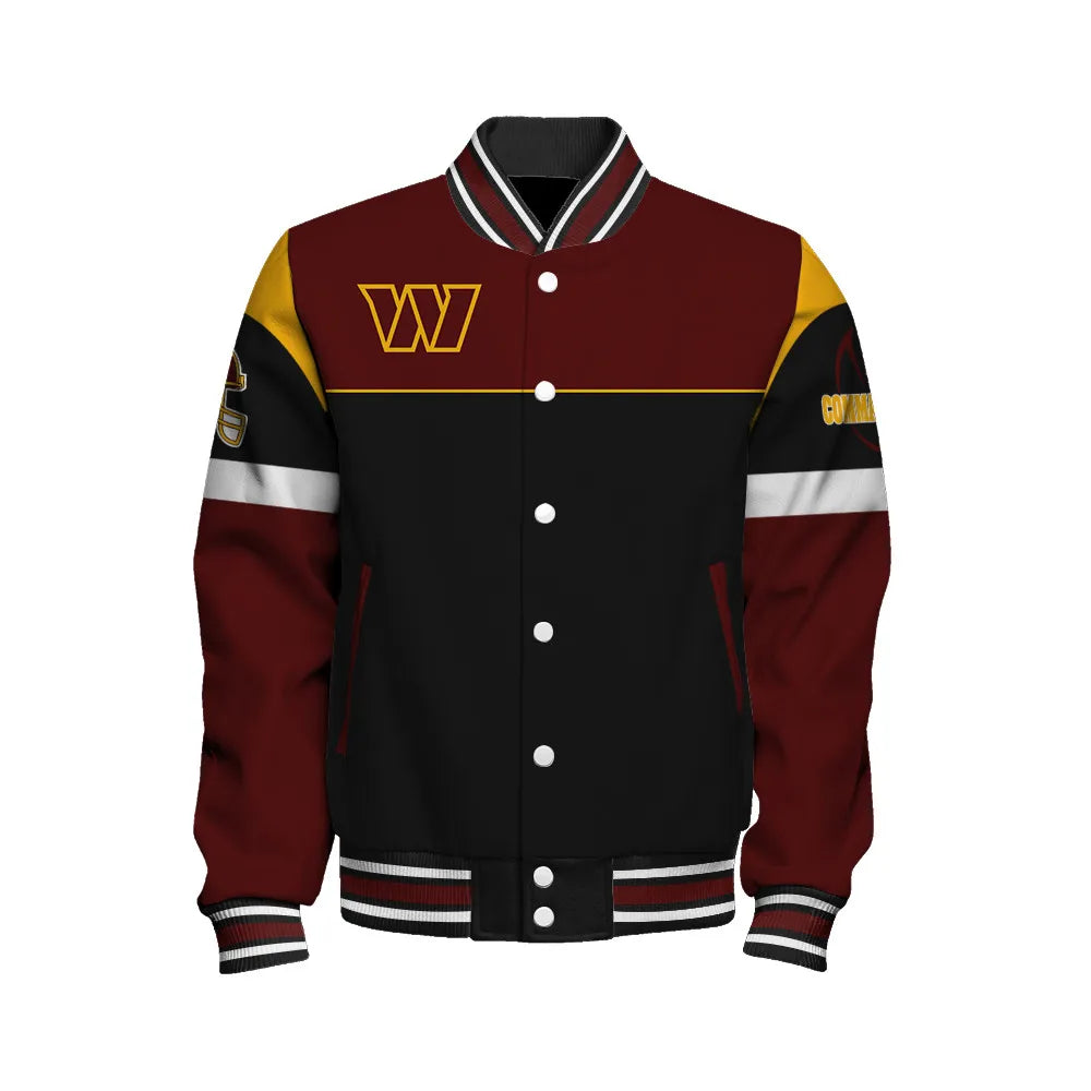 Washington Commanders Unisex Team Spirit Varsity Jacket AZBTVJK000076