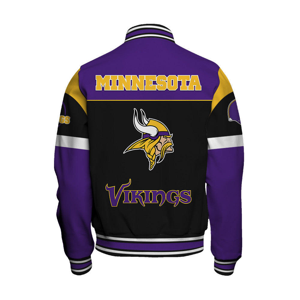 Minnesota Vikings Unisex Team Spirit Varsity Jacket AZBTVJK000087