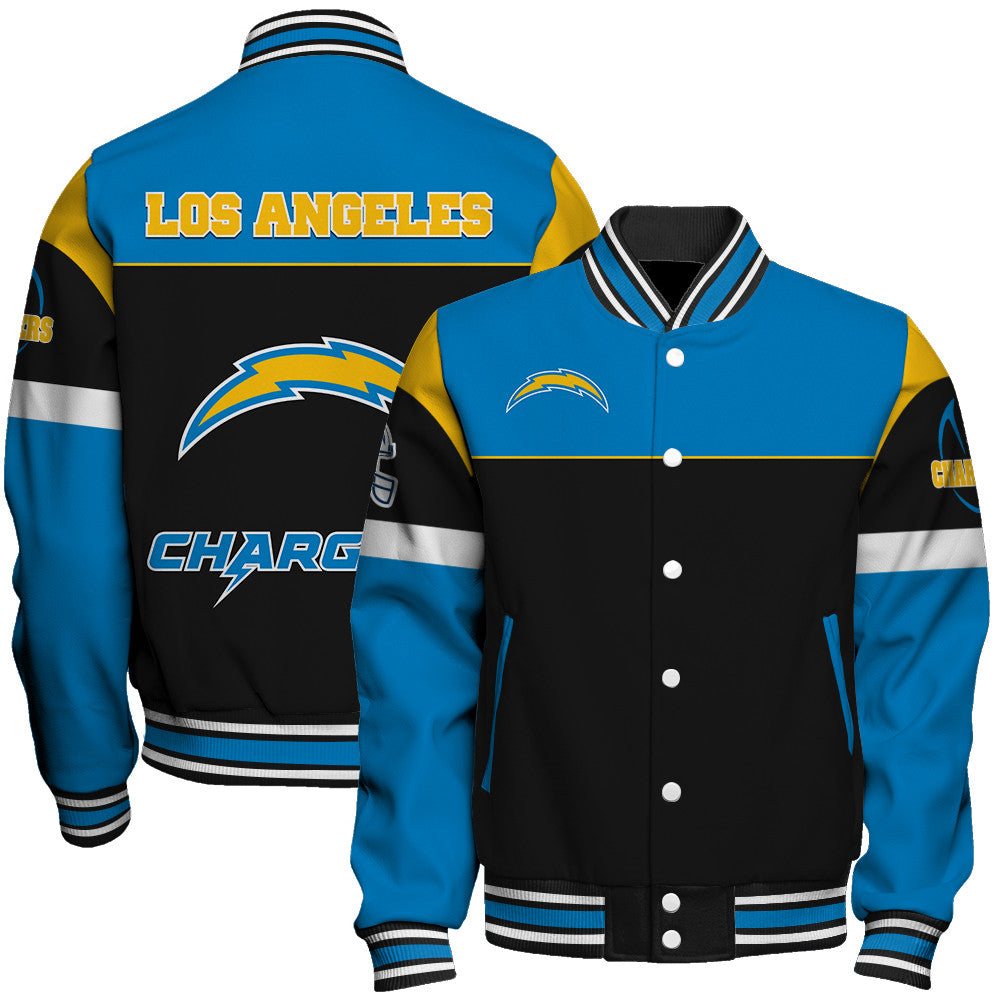 Los Angeles Chargers Unisex Team Spirit Varsity Jacket AZBTVJK000090