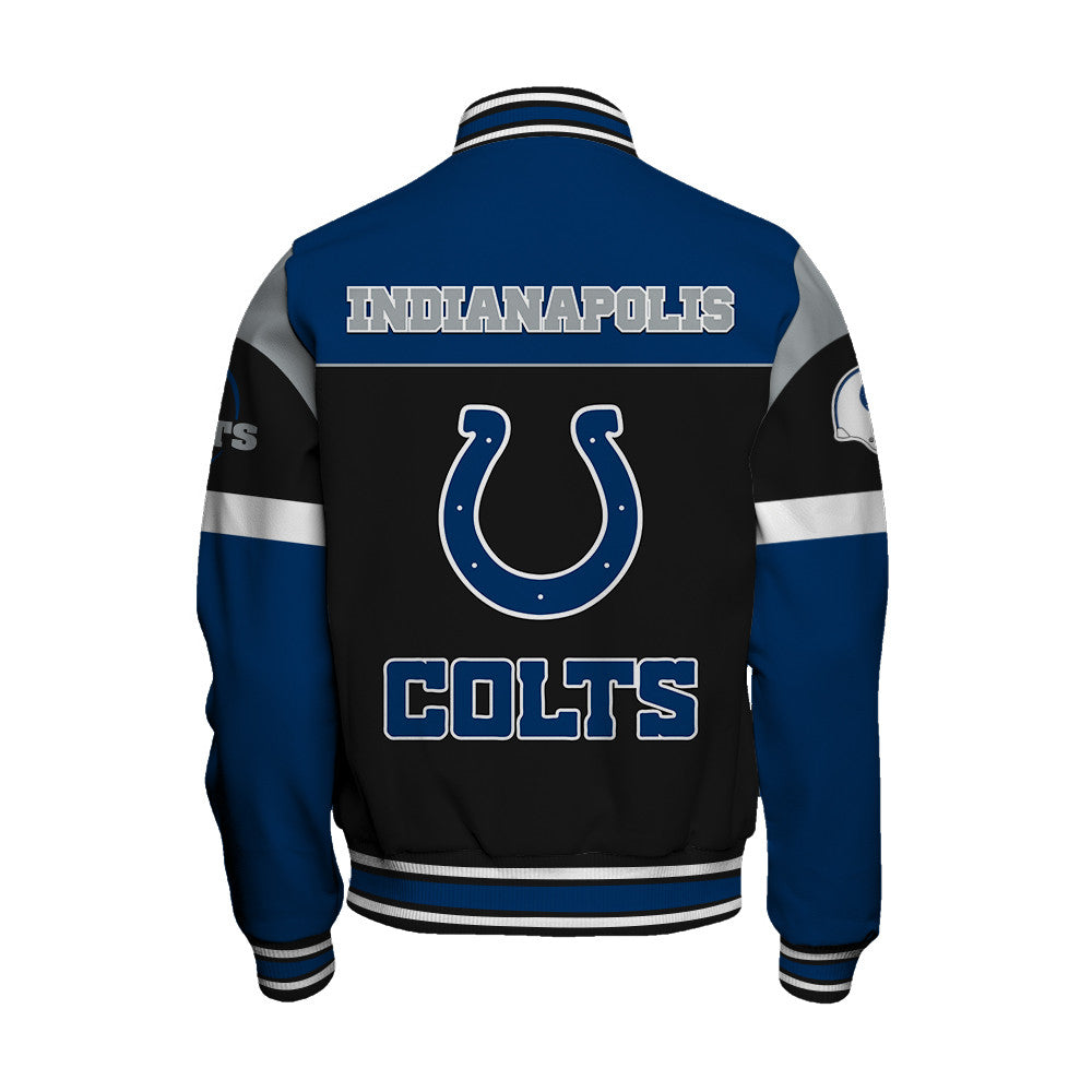 Indianapolis Colts Unisex Team Spirit Varsity Jacket AZBTVJK000094