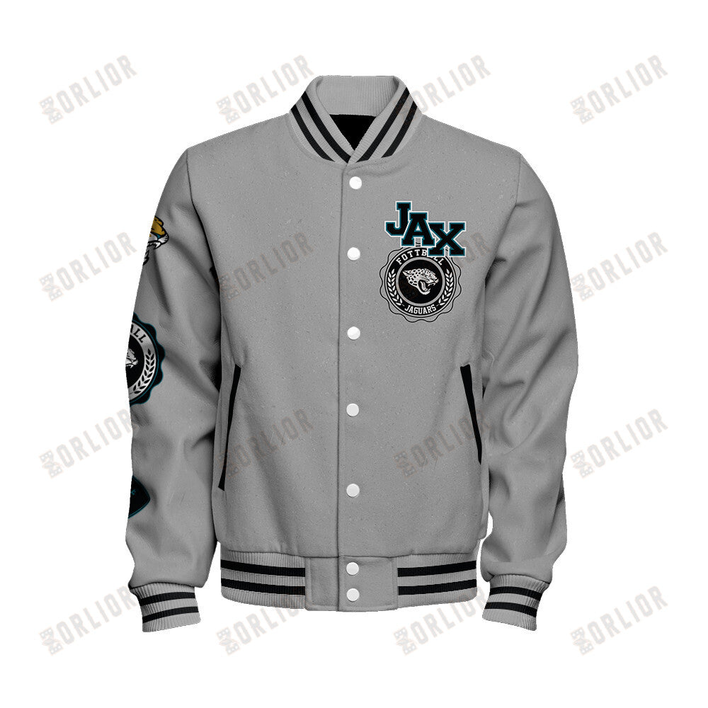Jacksonville Jaguars Personalized Unisex Varsity Jacket AZBTVJK000359