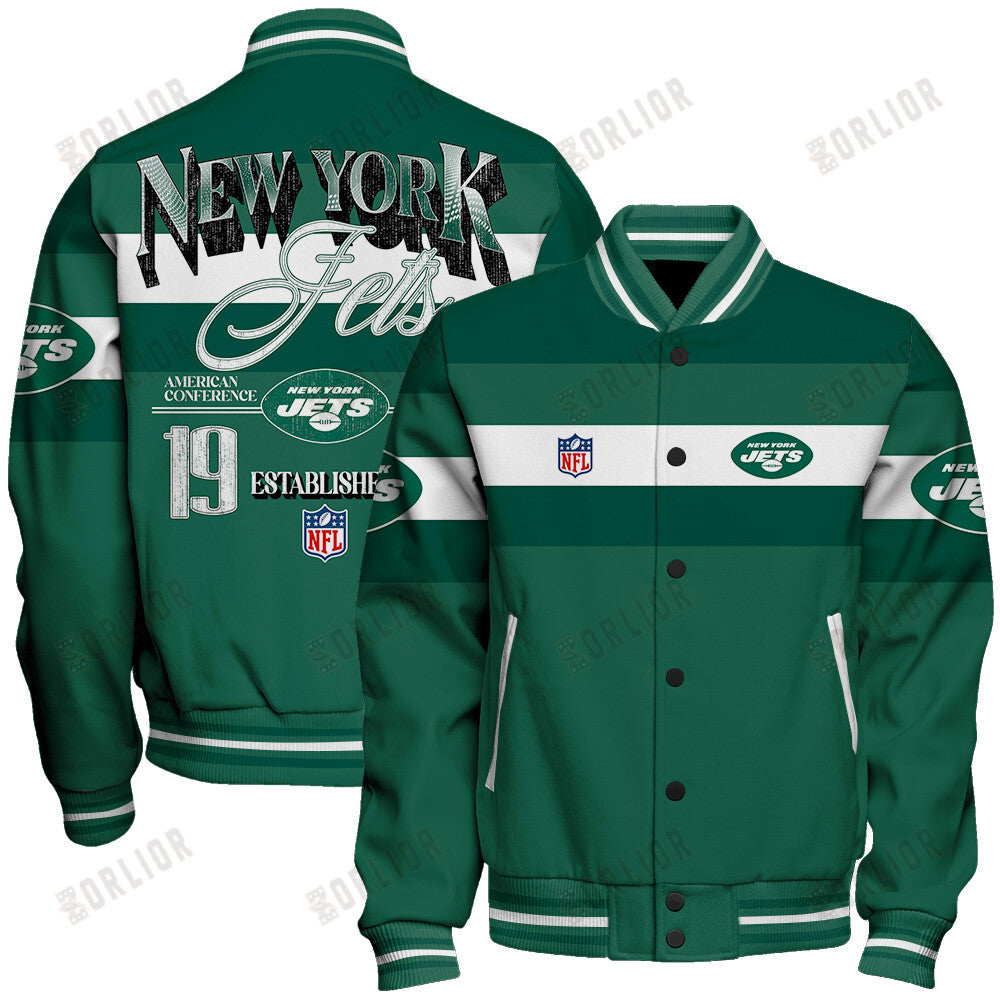 New York Jets Personalized Unisex Varsity Jacket AZBTVJK000381