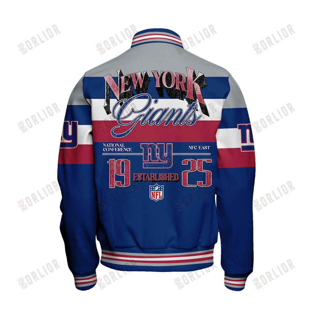 New York Giants Personalized Unisex Varsity Jacket AZBTVJK000382