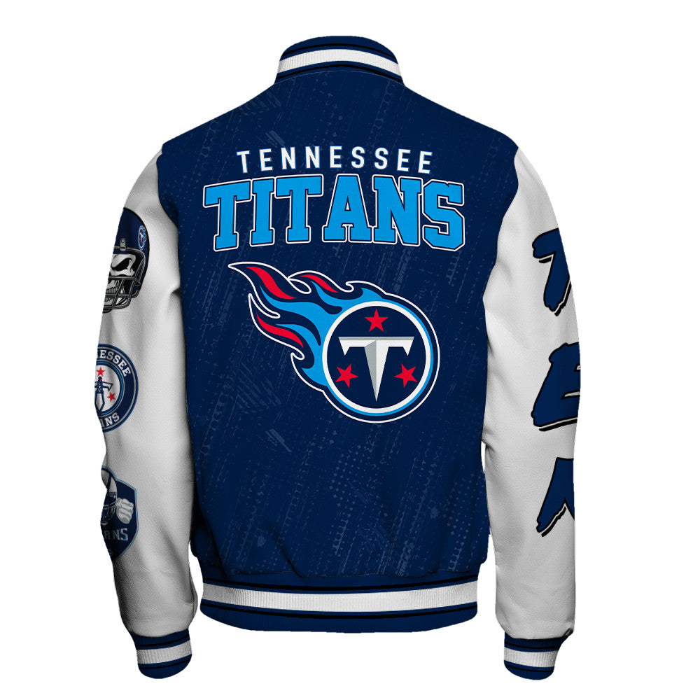 Tennessee Titans Unisex Athletic Legacy Varsity Jacket AZBTVJK000109