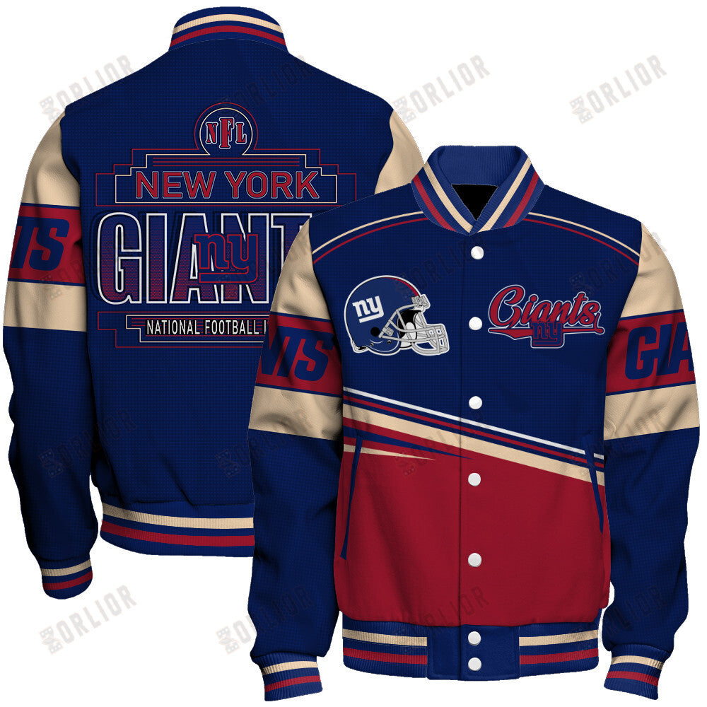 New York Giants Personalized Unisex Varsity Jacket AZBTVJK000276