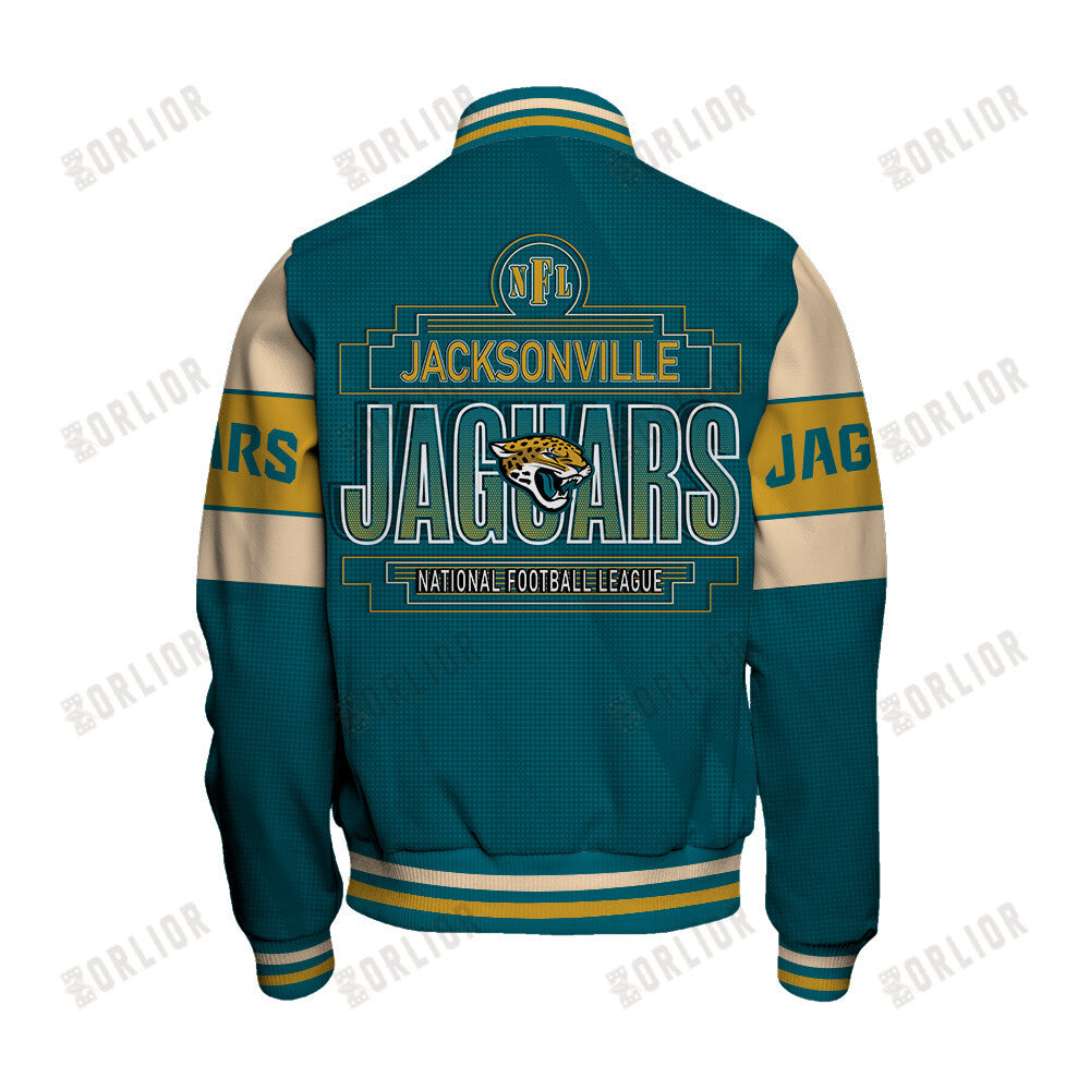 Jacksonville Jaguars Personalized Unisex Varsity Jacket AZBTVJK000285