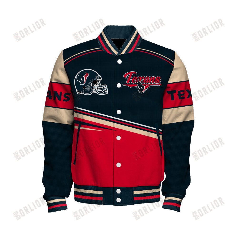 Houston Texans Personalized Unisex Varsity Jacket AZBTVJK000287