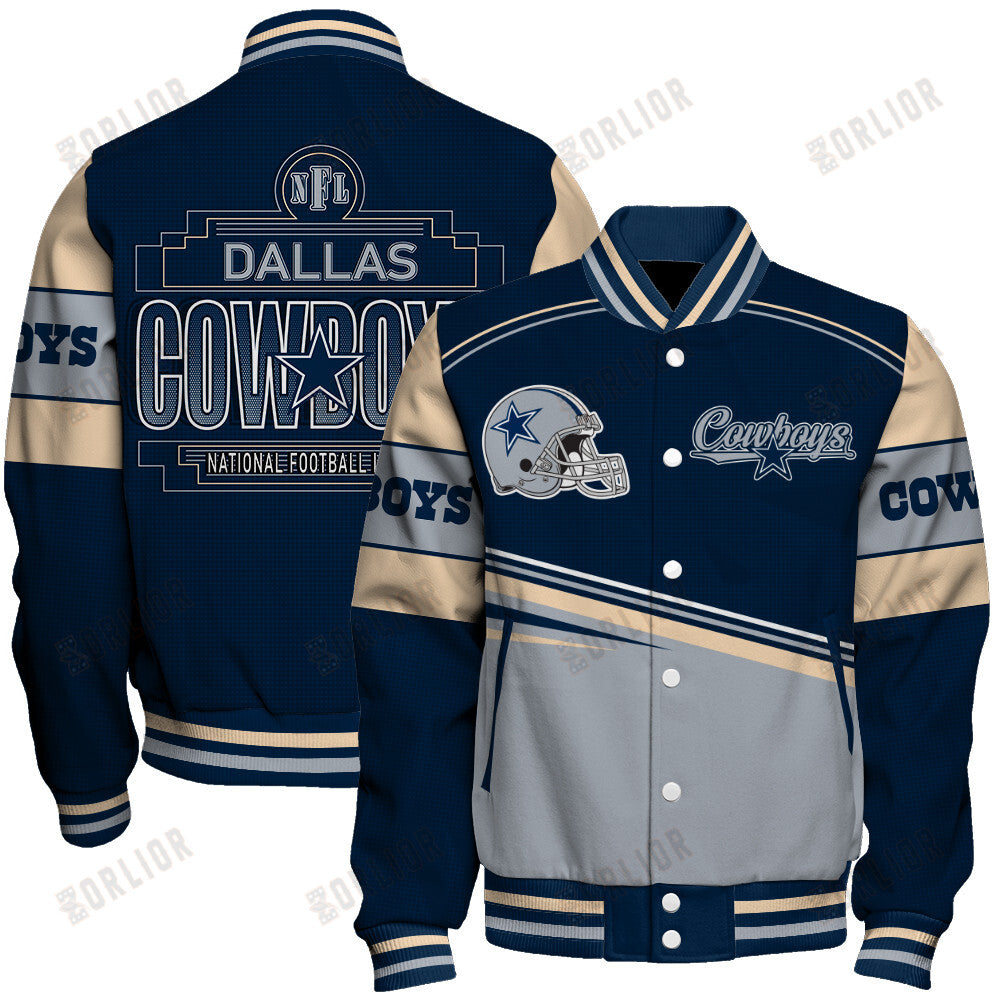 Dallas Cowboys Personalized Unisex Varsity Jacket AZBTVJK000291