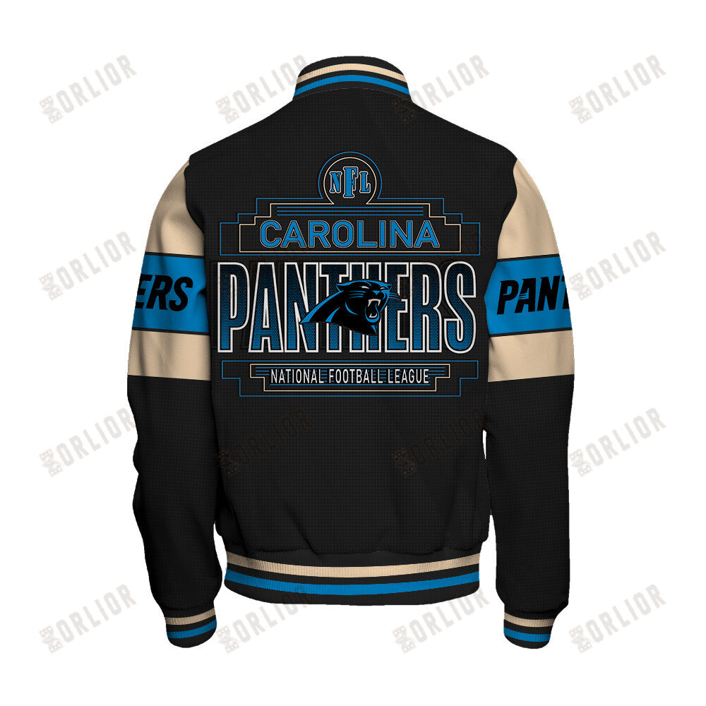 Carolina Panthers Personalized Unisex Varsity Jacket AZBTVJK000295