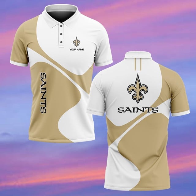New Orleans Saints Personalized Men Polo Shirt AZBTPLS000113