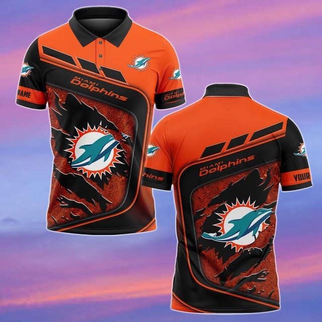 Miami Dolphins Personalized Men Polo Shirt AZBTPLS000133