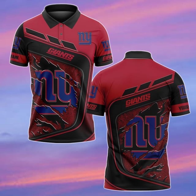 New York Giants Personalized Men Polo Shirt AZBTPLS000169