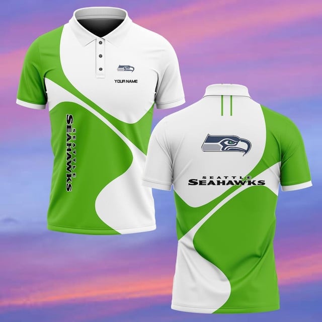 Seattle Seahawks Personalized Men Polo Shirt AZBTPLS000194