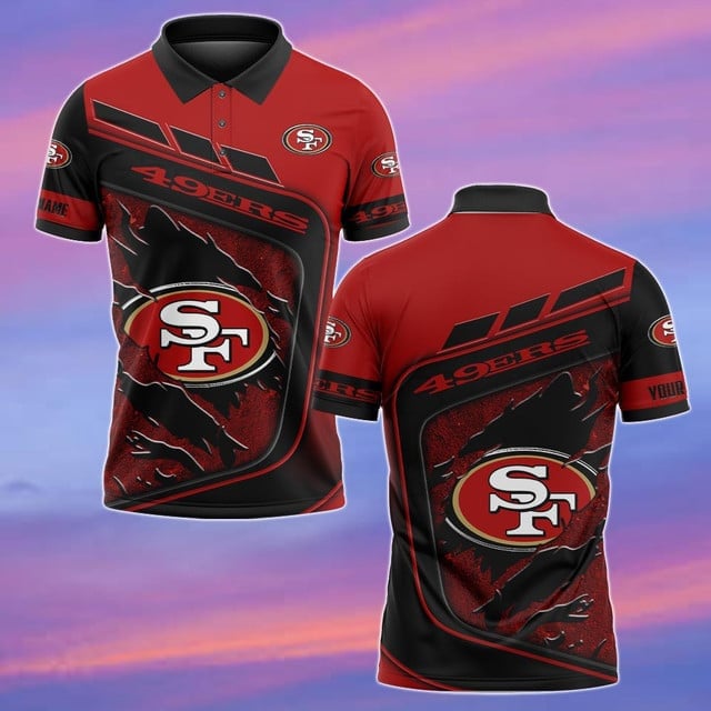 San Francisco 49ers Personalized Men Polo Shirt AZBTPLS000246