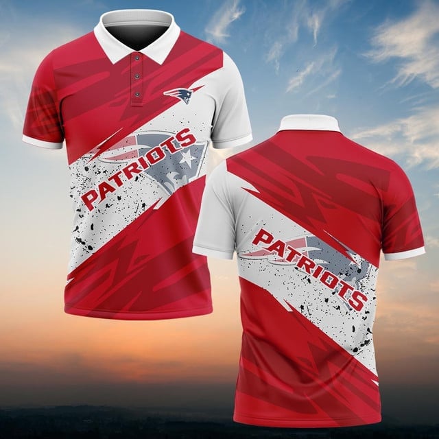 New England Patriots Personalized Men Polo Shirt AZBTPLS000254