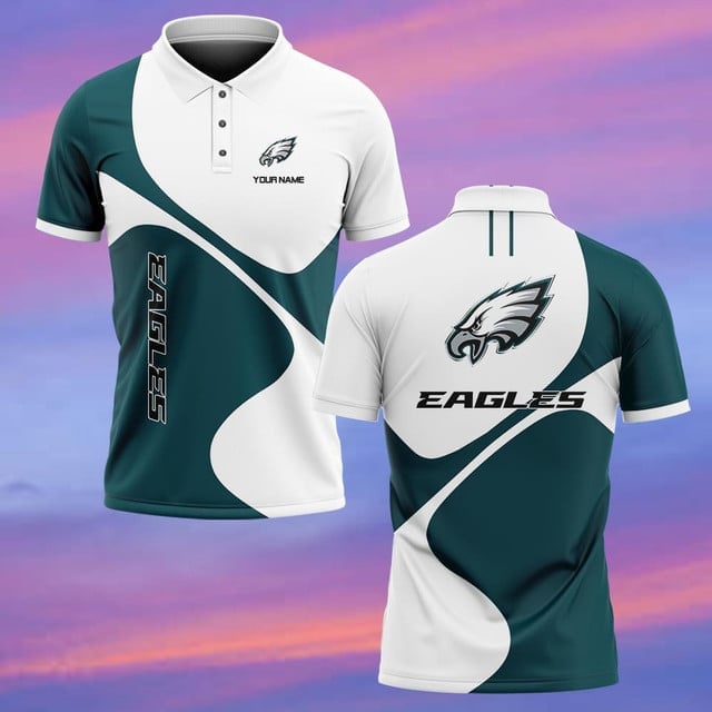 Philadelphia Eagles Personalized Men Polo Shirt AZBTPLS000305