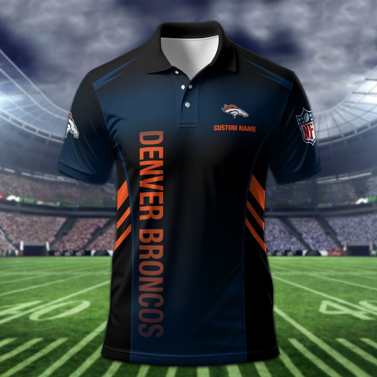 Denver Broncos Personalized Men Polo Shirt AZBTPLS000264