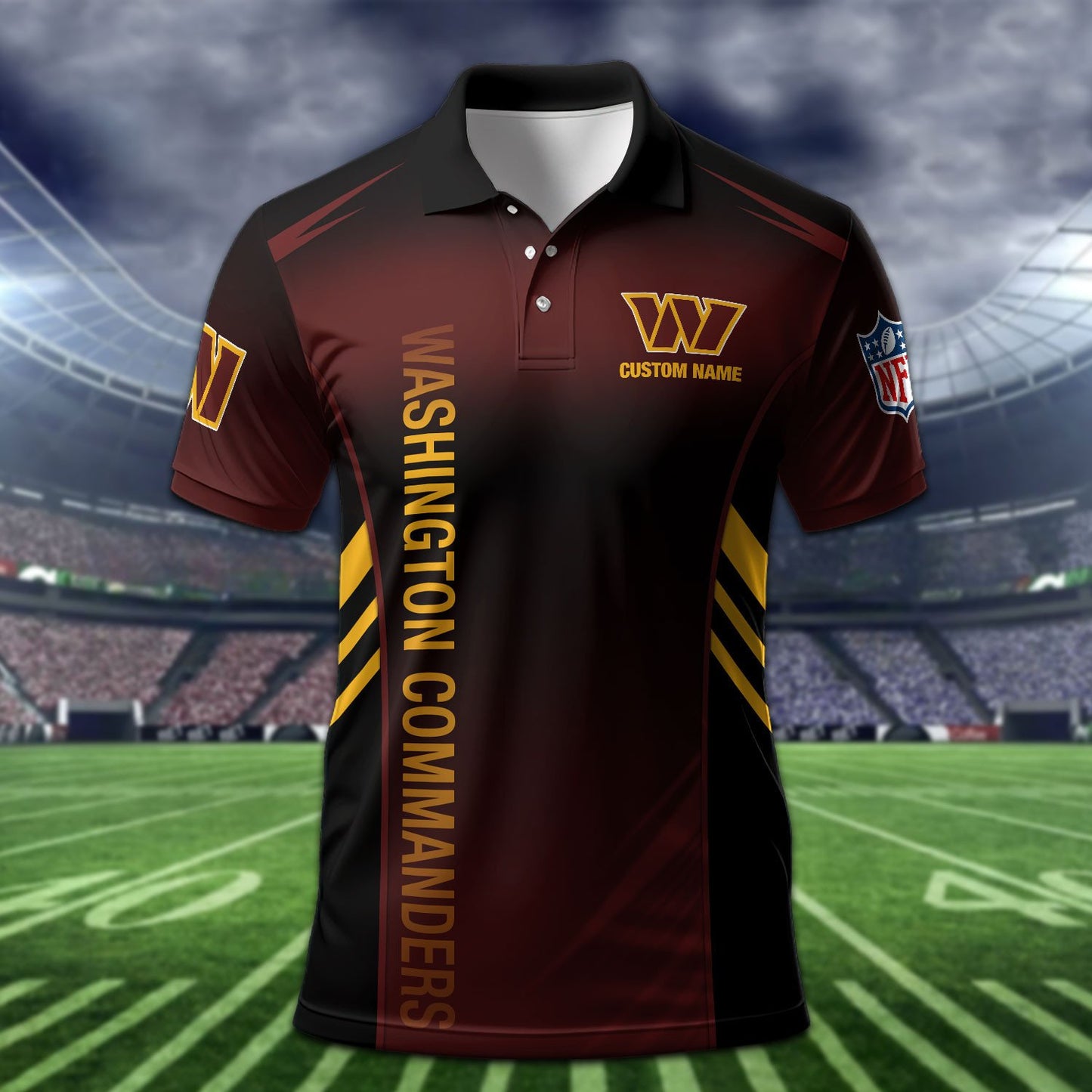 Washington Commanders Personalized Men Polo Shirt AZBTPLS000286
