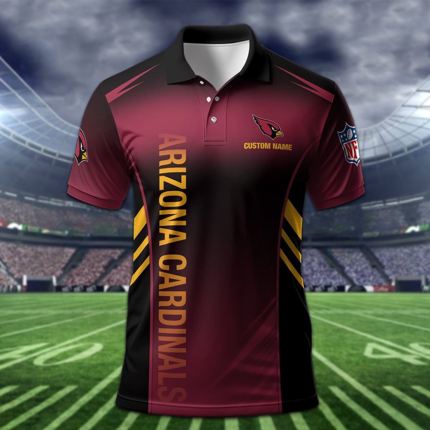 Arizona Cardinals Personalized Men Polo Shirt AZBTPLS000331