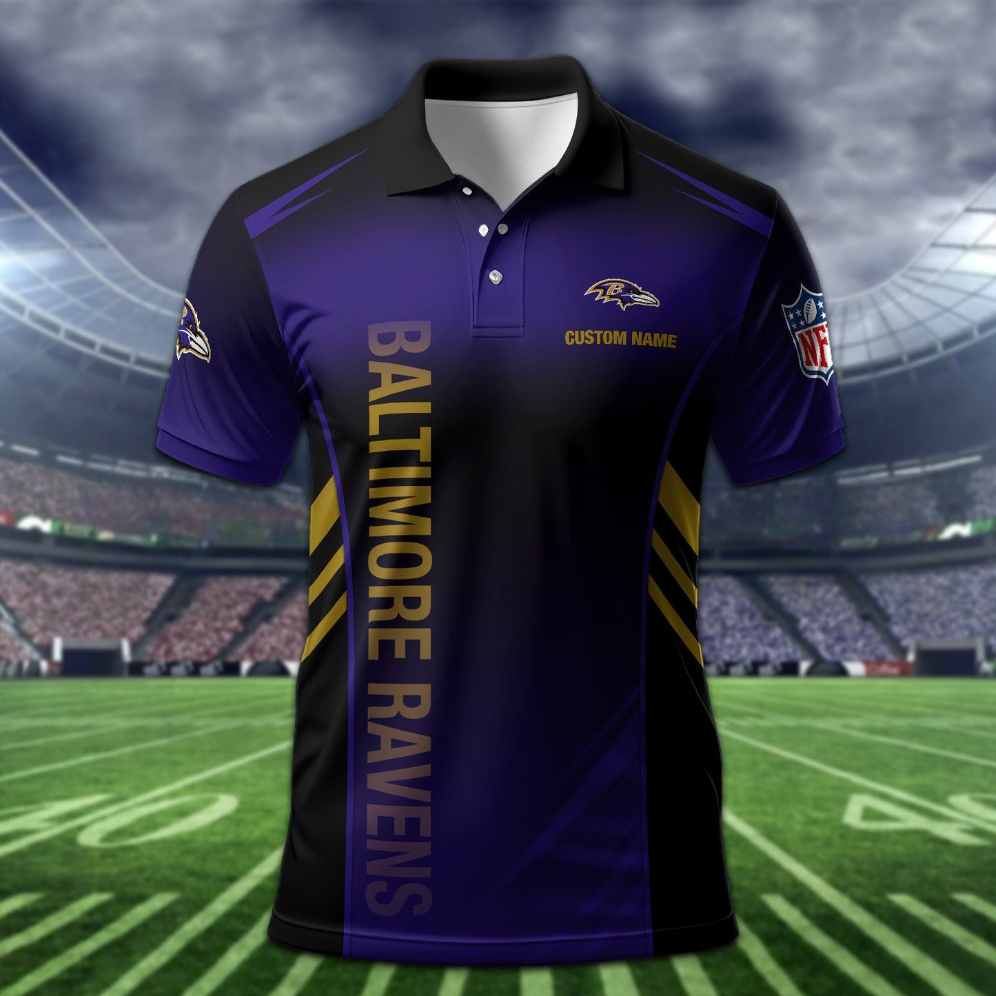 Baltimore Ravens Personalized Men Polo Shirt AZBTPLS000333