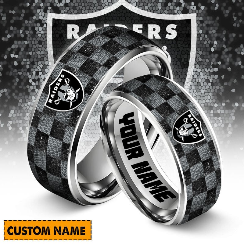 Las Vegas Raiders Special Stainless Ring Custom Name AZBTSR000030