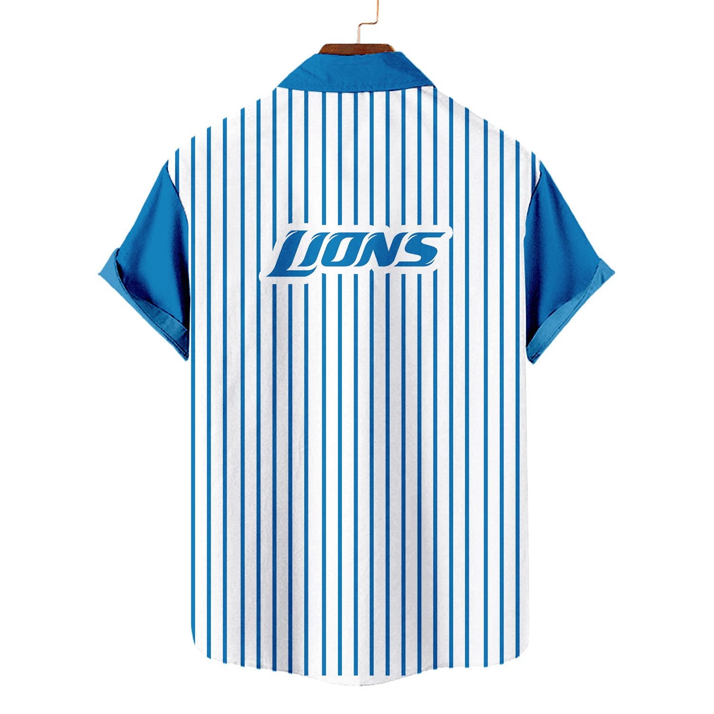 Detroit Lions Classic Retro Mascot Line Hawaiian Shirt AZBTHWS000069