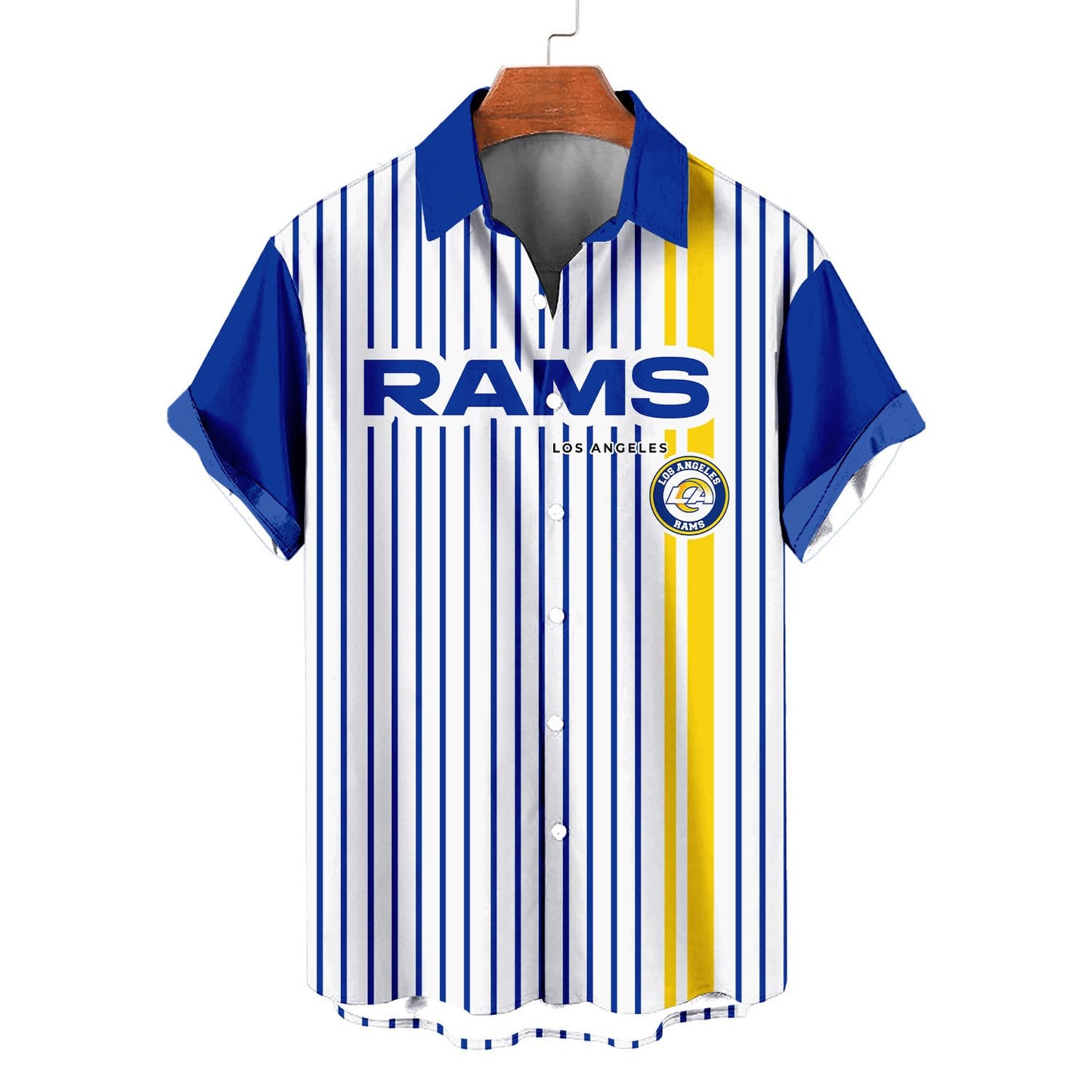 Los Angeles Rams Classic Retro Mascot Line Hawaiian Shirt AZBTHWS000087