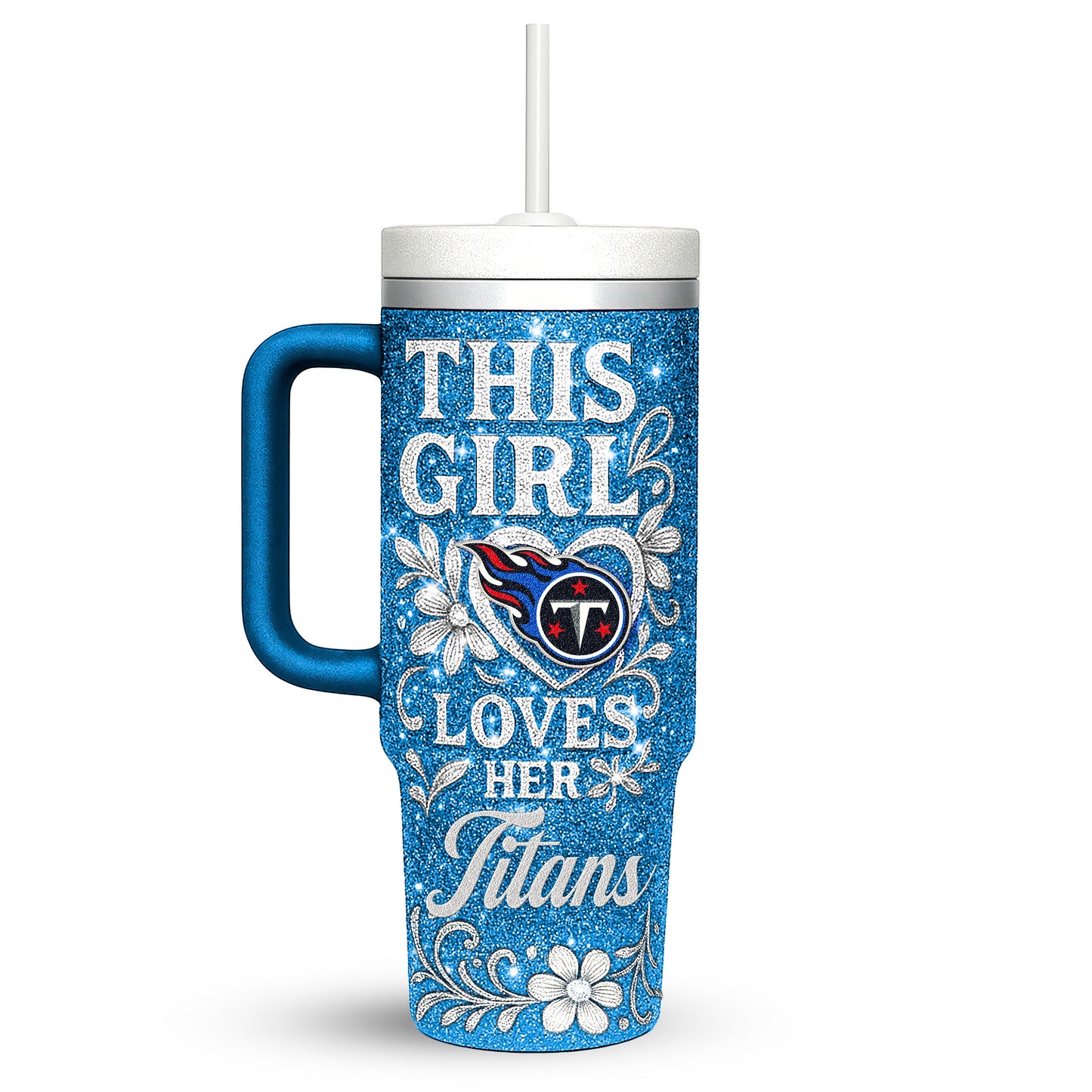 Tennessee Titans Personalized This Girl Loves Her Team Premium 40oz Tumbler AZBT40OZ000223