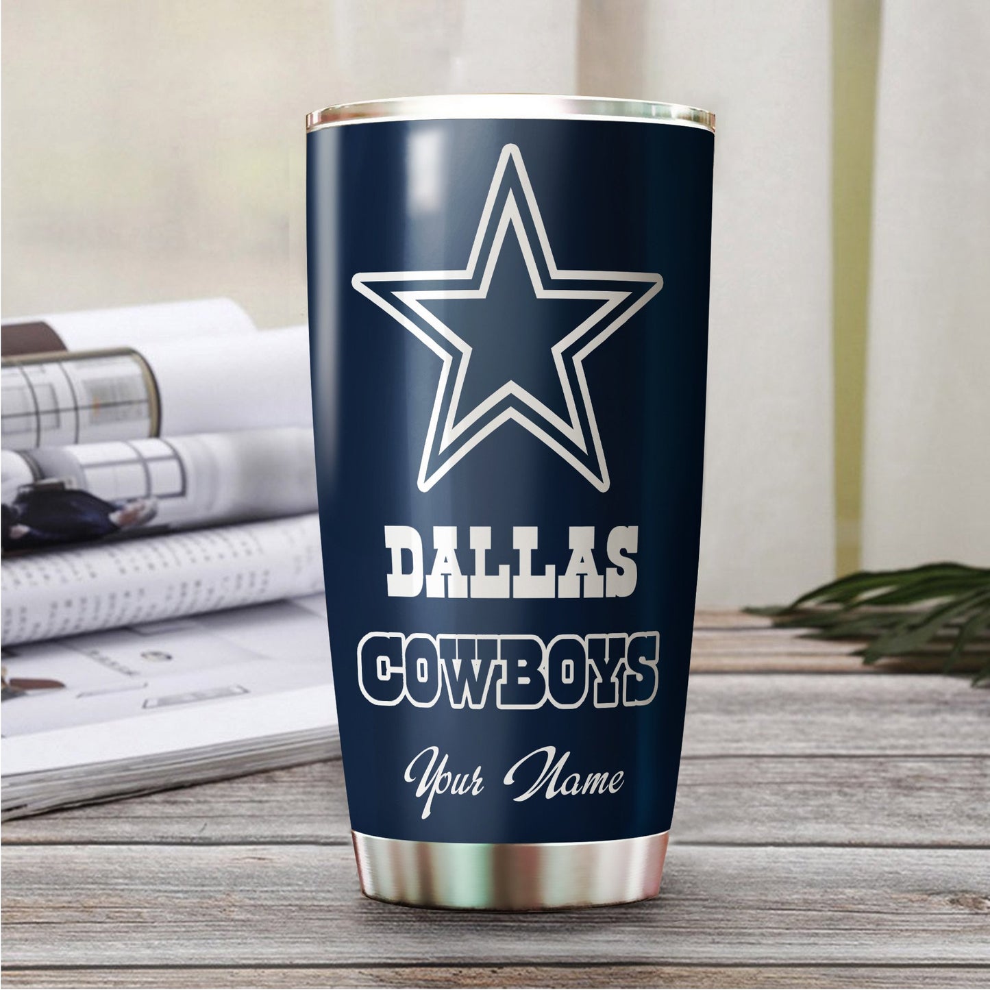 Dallas Cowboys Premium Tumbler 30oz TD Gifts For Fans AZBTTB30OZ000033