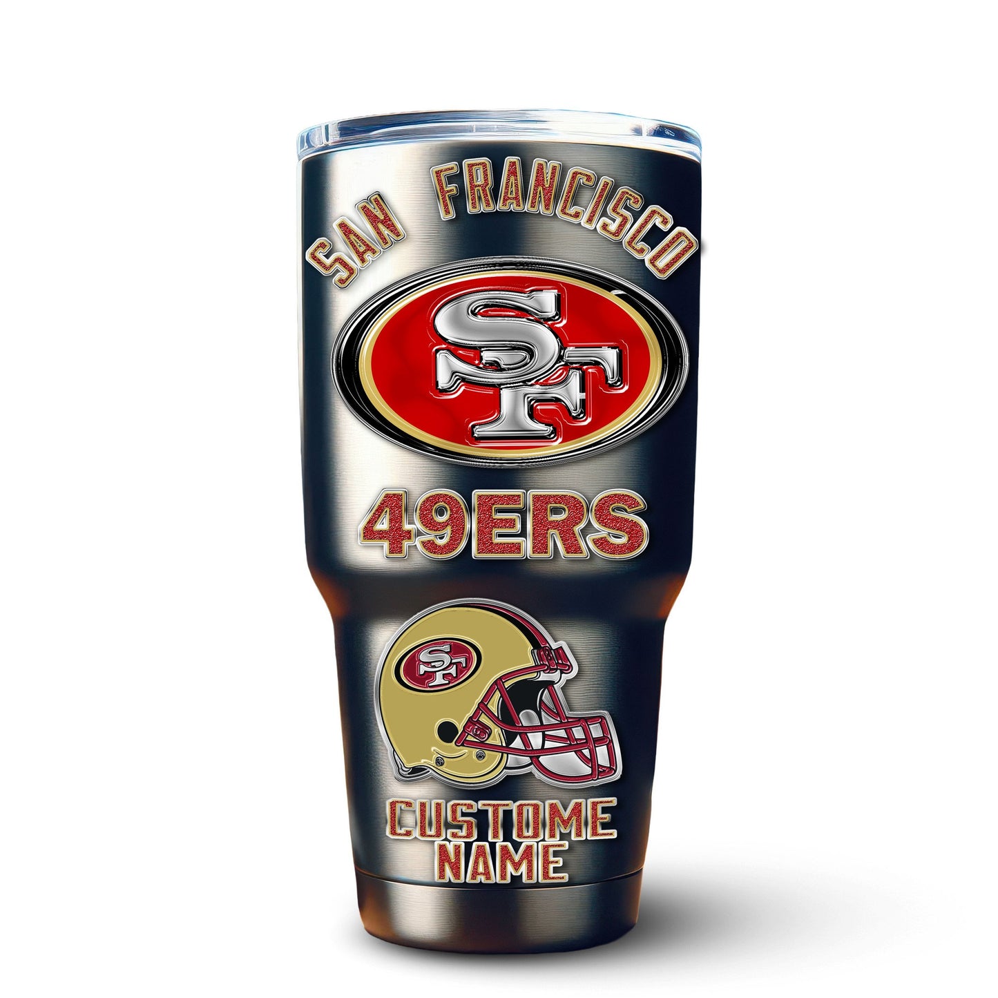 San Francisco 49ers Premium Tumbler 30oz TD Gifts For Fans AZBTTB30OZ000039