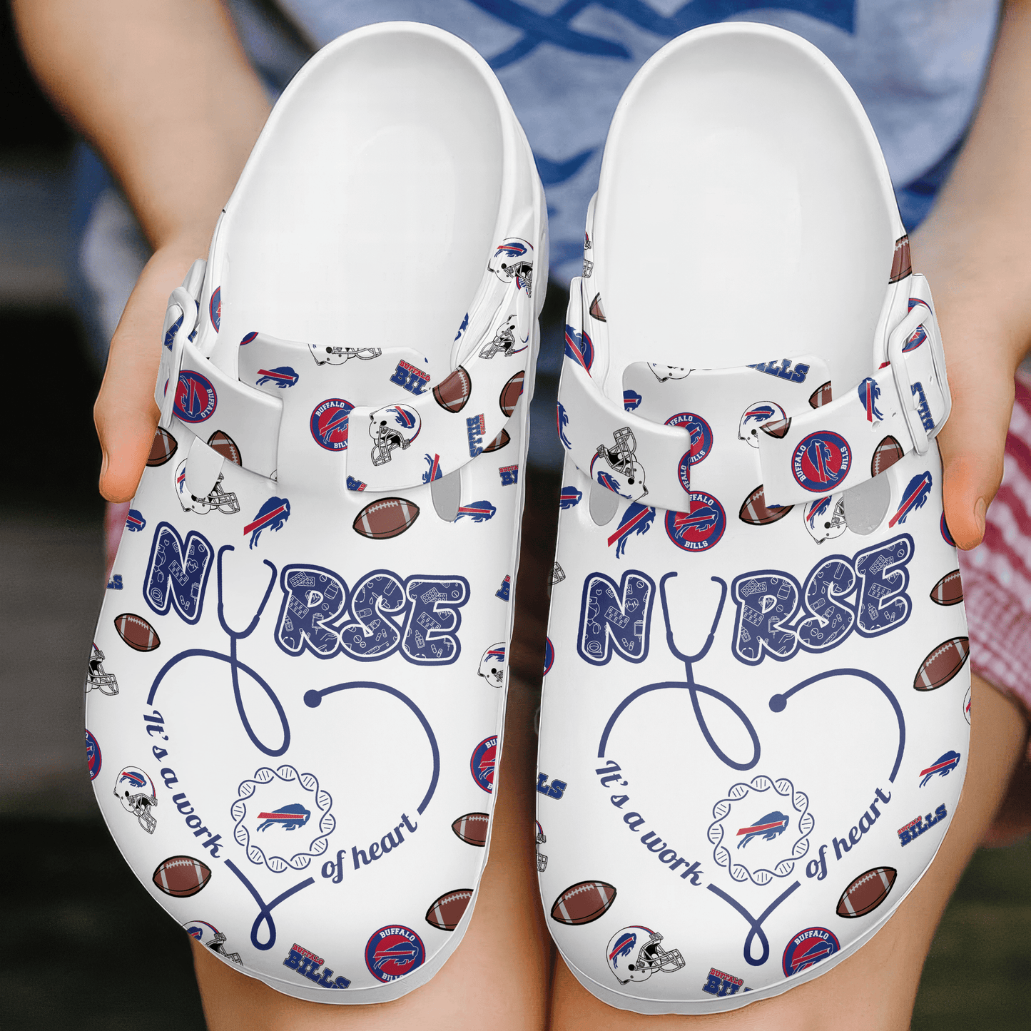 Buffalo Bills Premium Nurse Appreciation Day Clog NY AZBTPCL000001