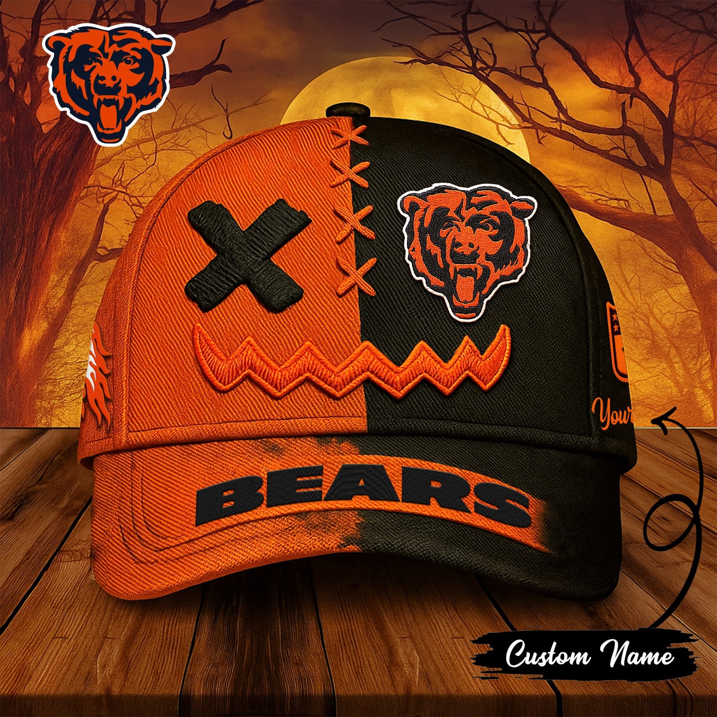 Chicago Bears Premium Halloween Classic Cap NA70