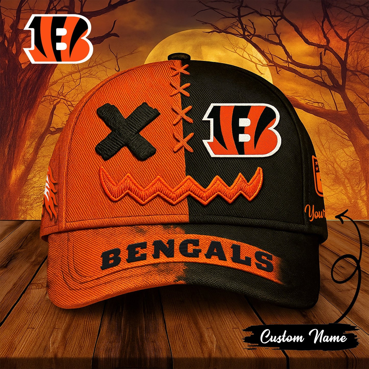 Cincinnati Bengals Premium Halloween Classic Cap NA68
