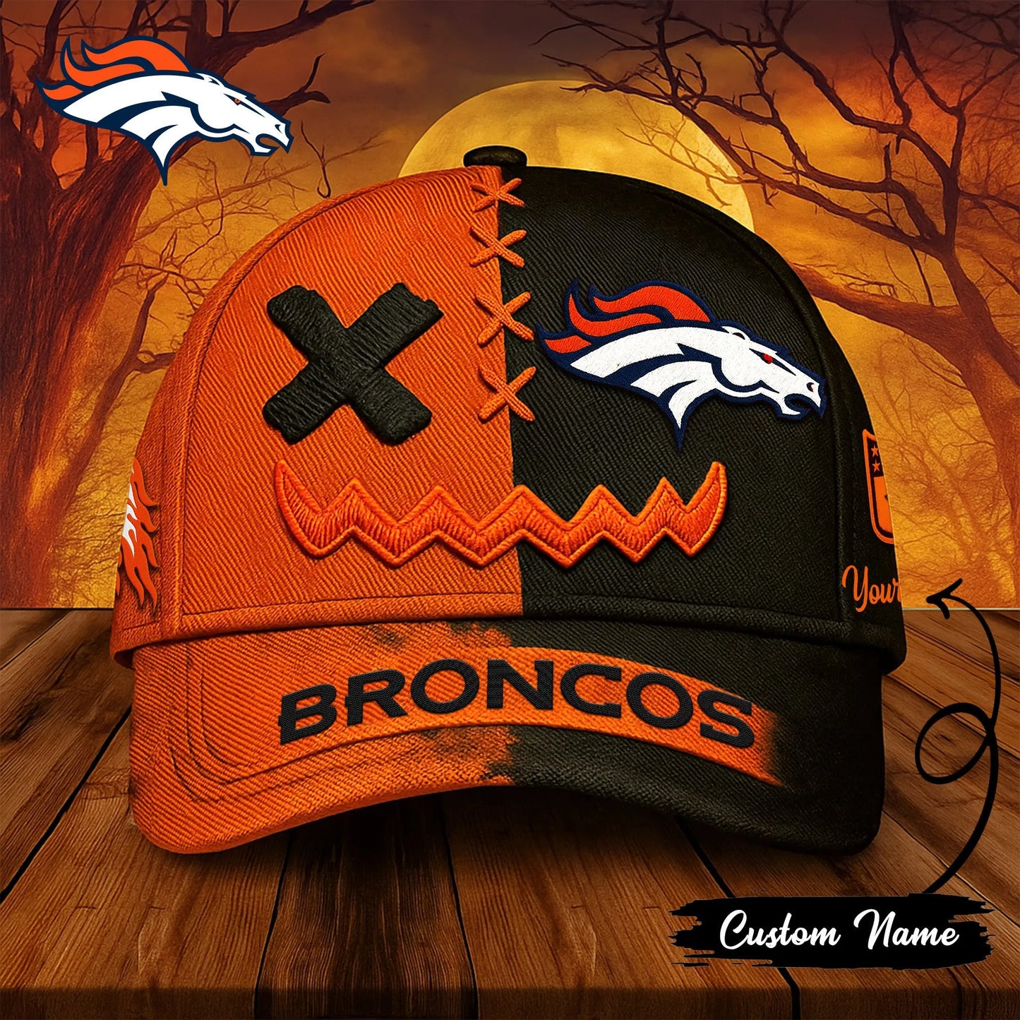 Denver Broncos Premium Halloween Classic Cap NA65