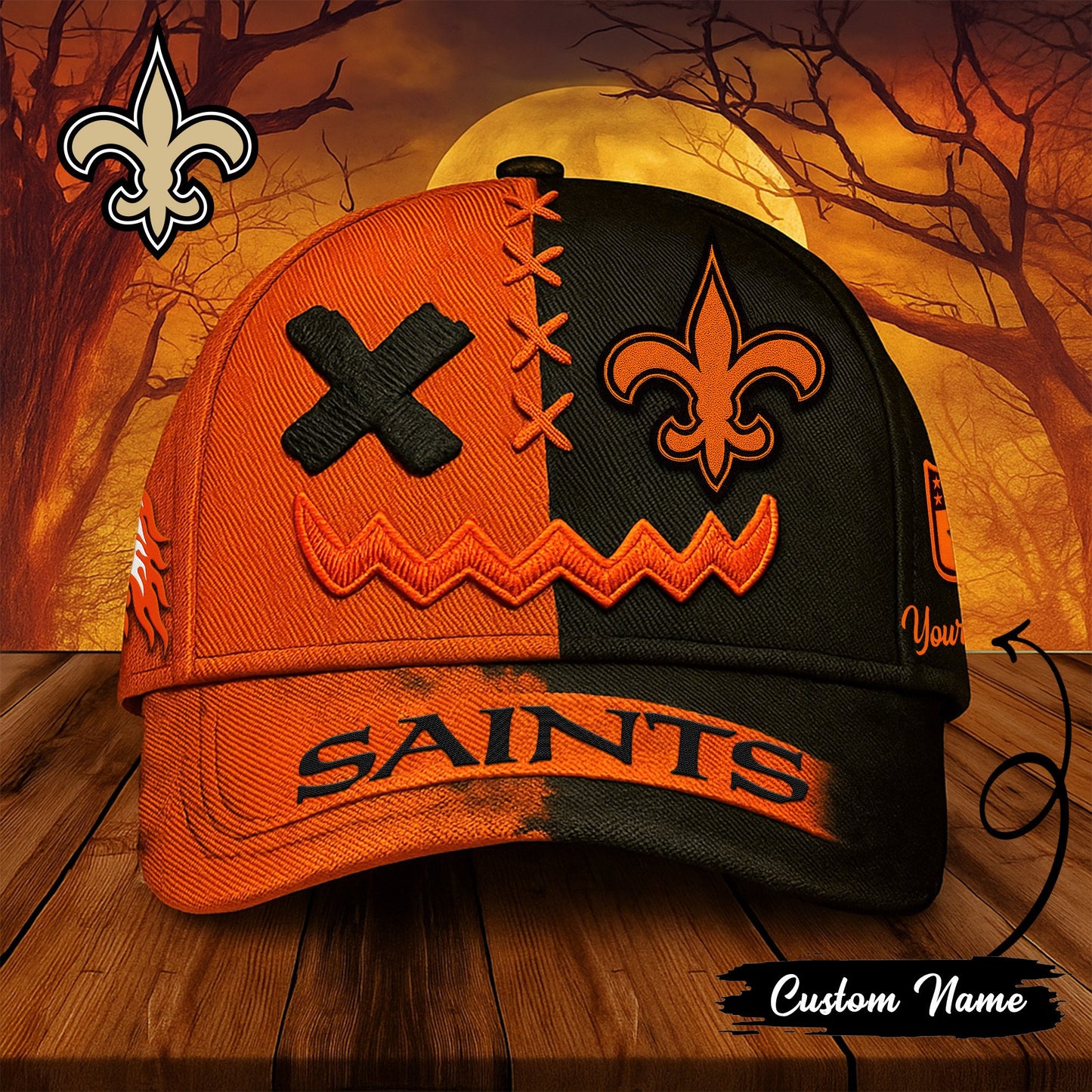 New Orleans Saints Premium Halloween Classic Cap NA60