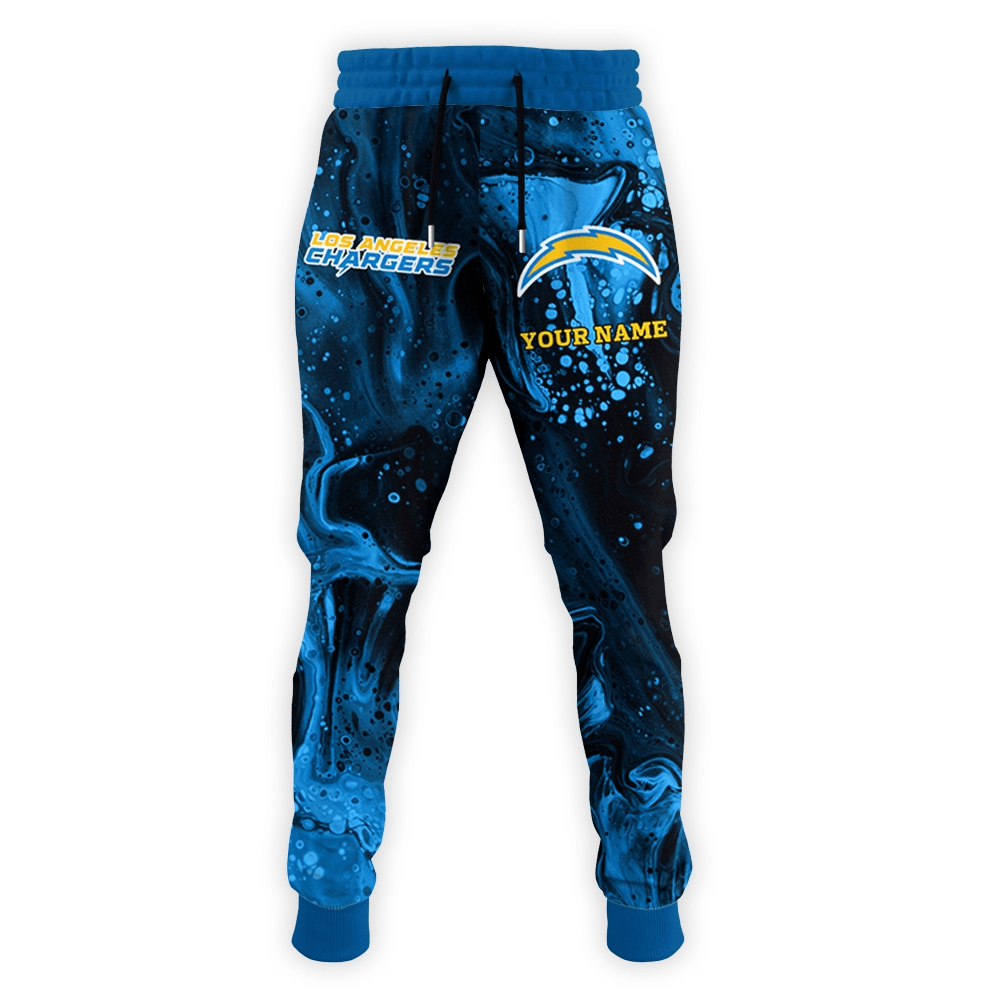 Los Angeles Chargers Personalized Hoodie and Joggers AZCHD992