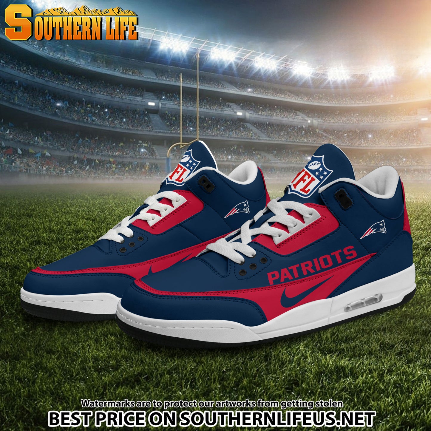 New England Patriots JD3 New Sport Football Sneakers AZBTAJ3000283