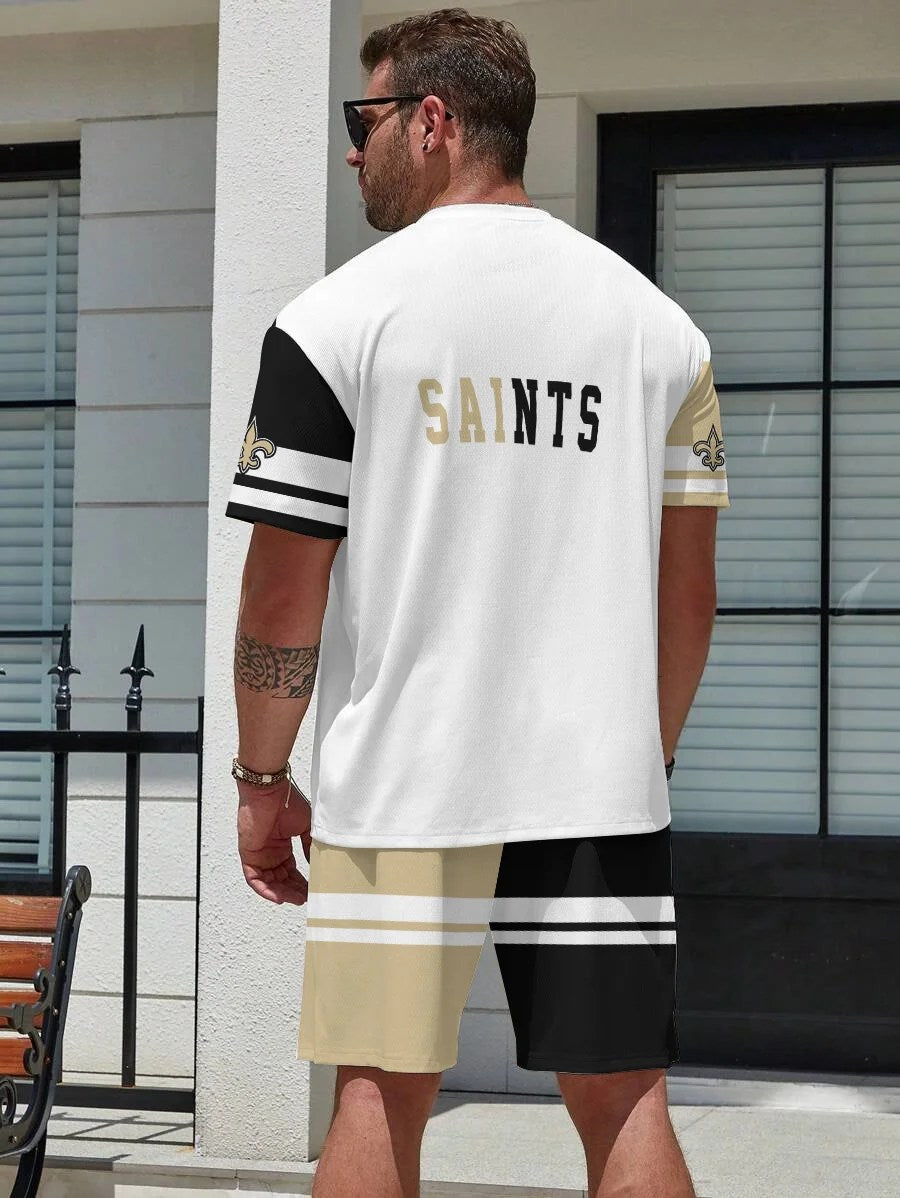 New Orleans Saints T-shirt and Shorts AZBTTSAS000045