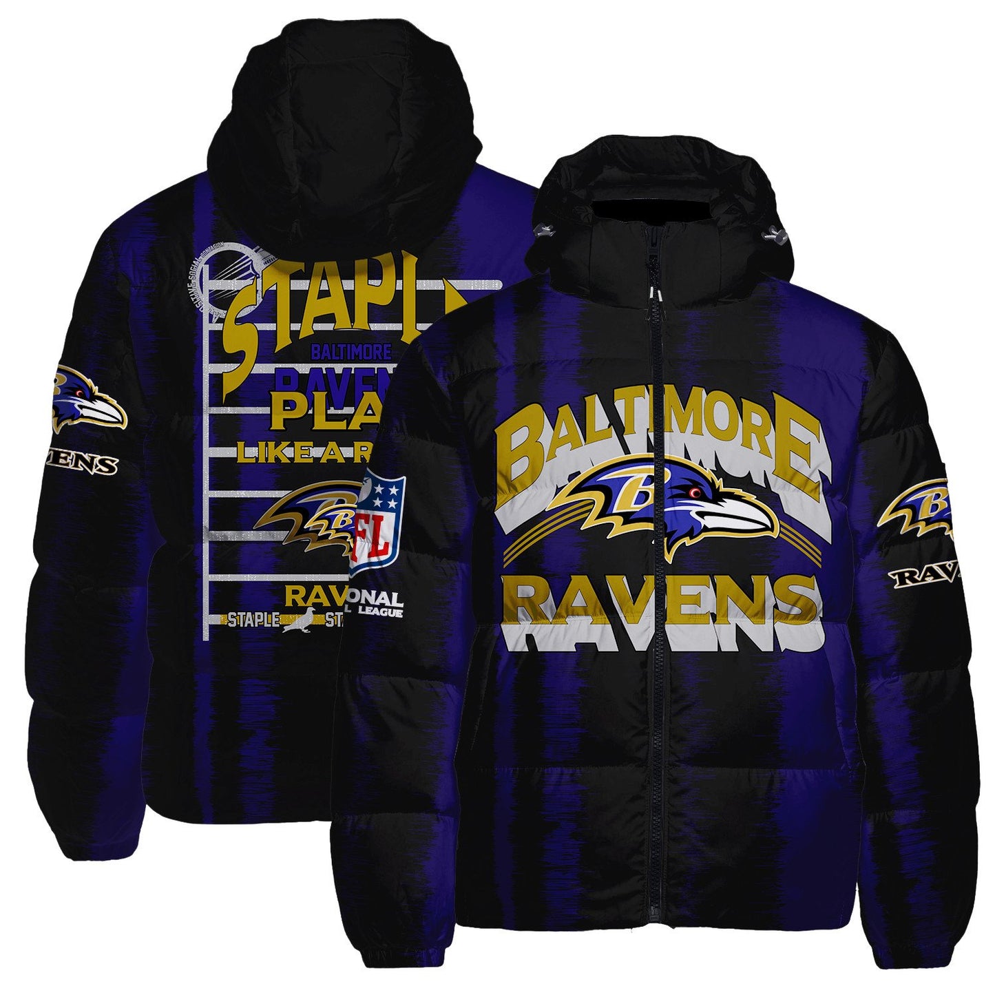 Baltimore Ravens CozyCloud Down Jacket AZBTDWJ000222