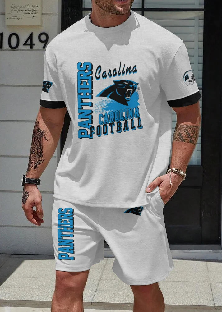 Carolina Panthers T-shirt and Shorts AZBTTSAS000069