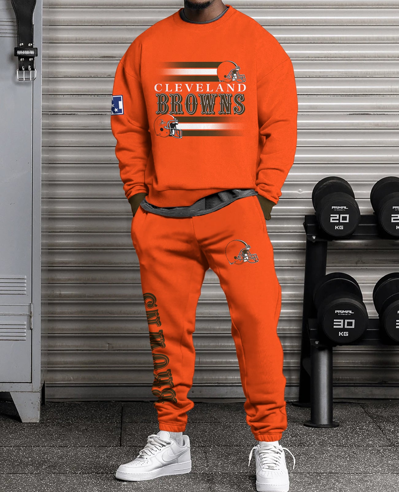 Cleveland Browns Combo 3D Sweatsuit and Sweatpants Unisex CBSP51