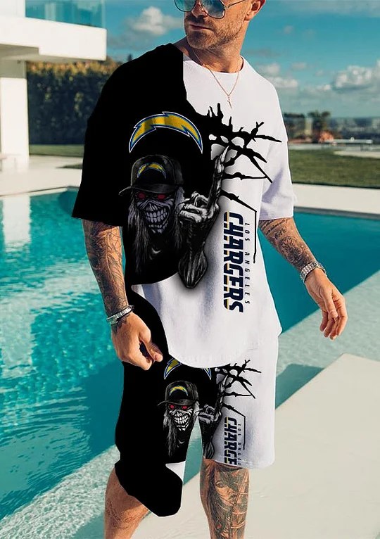Los Angeles Chargers T-shirt and Shorts AZTS543