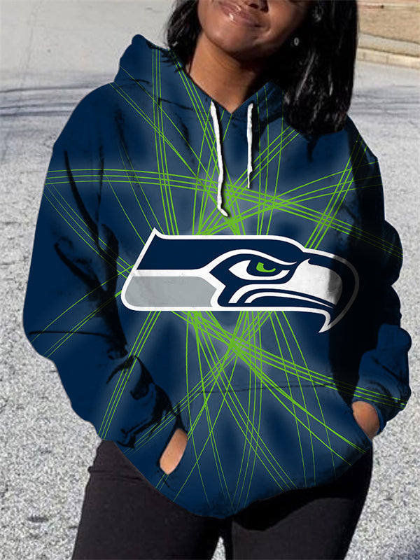 Seattle Seahawks 3D Printed Pocket Pullover Hoodie AZBTPH000152