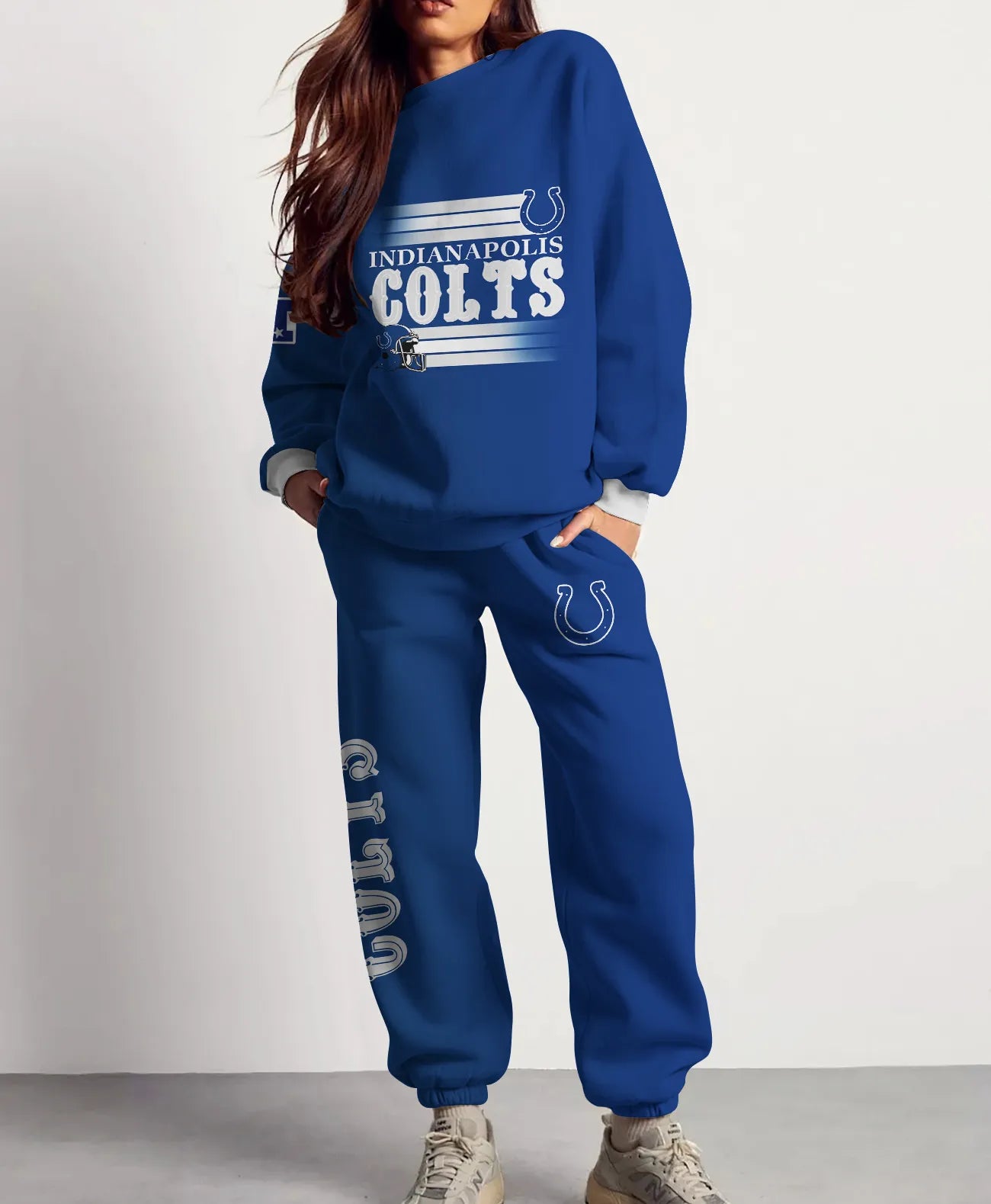 Indianapolis Colts Combo 3D Sweatsuit and Sweatpants Unisex CBSP177
