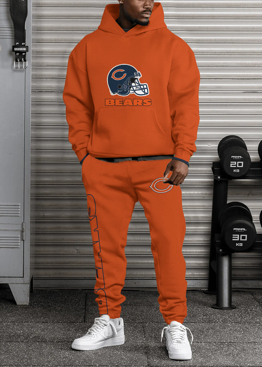 Chicago Bears Combo Pullover Hoodie And Sweatpants AZBTPHSP000232