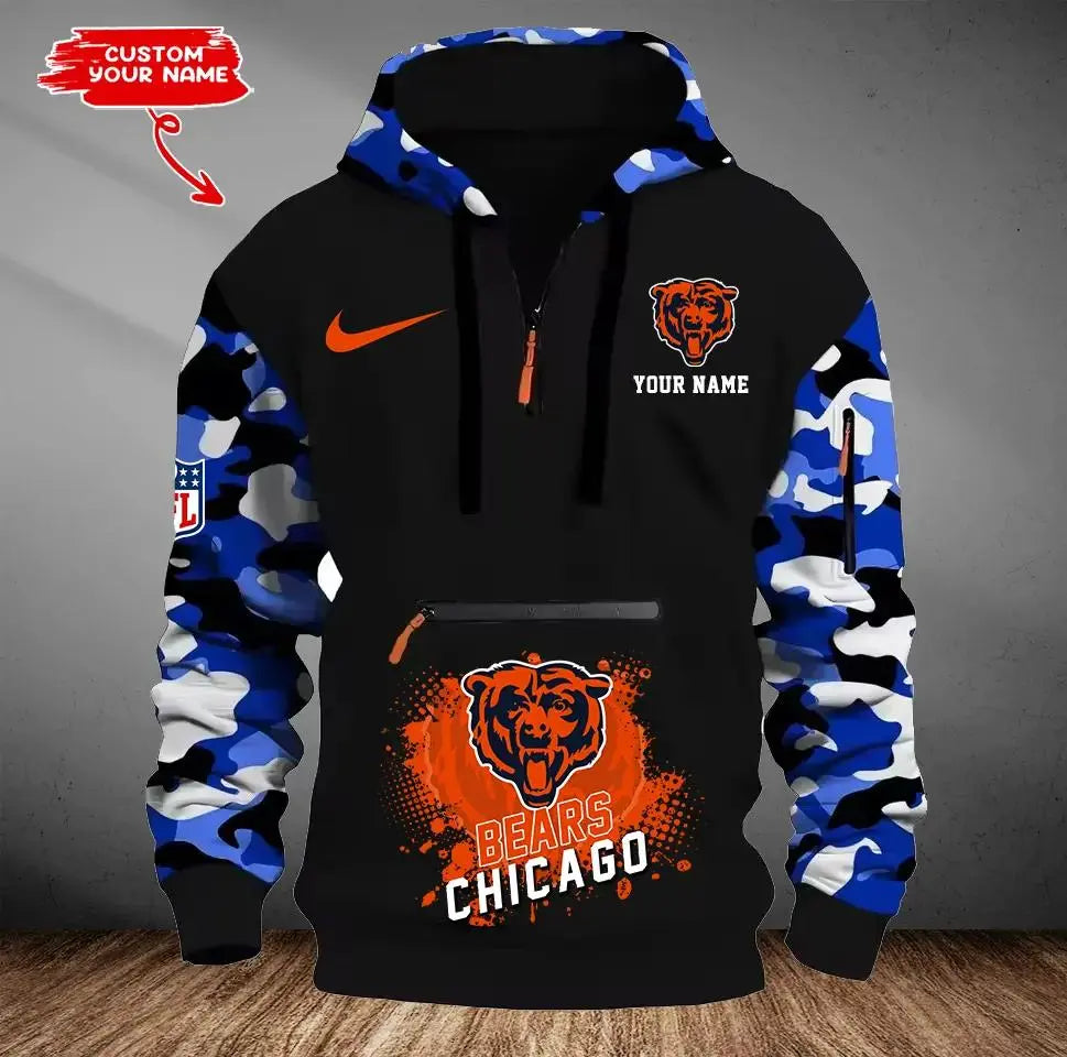 Chicago Bears Camouflage Hooded Sweatshirt HA38