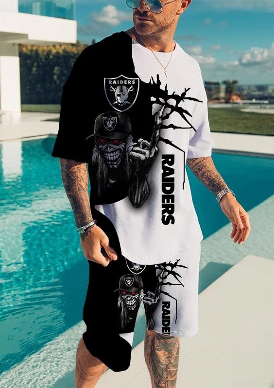 Las Vegas Raiders T-shirt and Shorts AZTS168